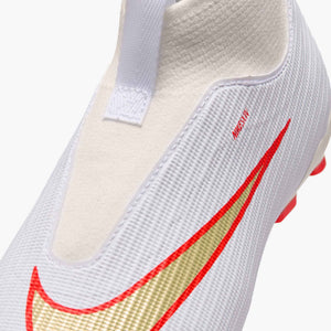 NIKE JR ZM SUPERFLY 11 ACADEMY FG WHITE/BRIGHT CRIMSON