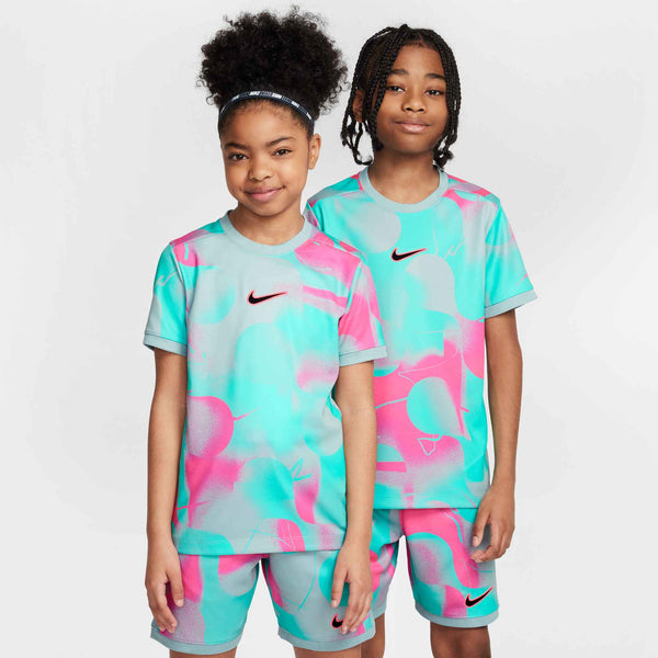 NIKE JR ACADEMY25 PLUS SS TOP HYPER PINK/OCEAN CUBE