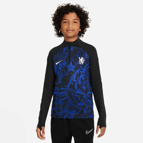 NIKE JR CHELSEA 23-24 STRIKE DRILL TOP PITCH BLUE/DARK BLUE