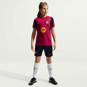 NIKE JR BARCELONA 26-27 STRIKE SS TOP NOBLE RED/MINERAL YELLOW