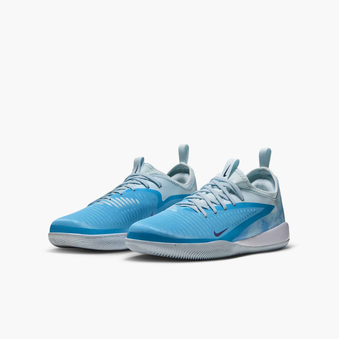 NIKE JR PHANTOM 6 LOW ACADEMY IC HAALAND BALTIC BLUE