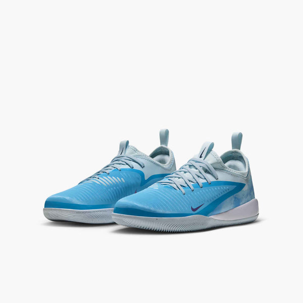 NIKE JR PHANTOM 6 LOW ACADEMY IC HAALAND BALTIC BLUE