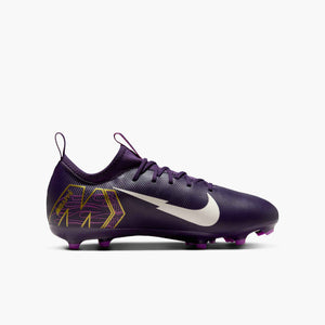 NIKE JR ZM VAPOR 16 ACADEMY FG MBAPPE GRAND PURPLE/IVORY
