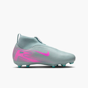 NIKE JR ZM SUPERFLY 10 ACADEMY FG OCEAN CUBE/PINK BLAST