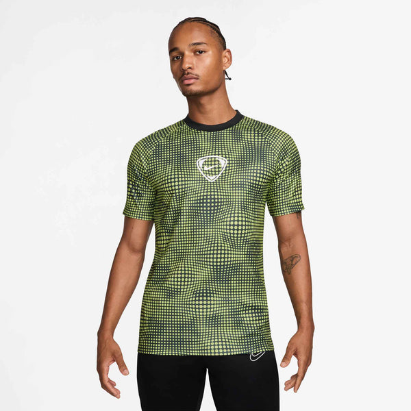 NIKE ACADEMY25 PLUS SS TOP LIMELIGHT/BLACK