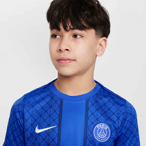 NIKE JR PSG 25-26 PRE-MATCH JERSEY HYPER ROYAL/MIDNIGHT NAVY