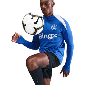 NIKE CHELSEA 25-26 STRIKE DRILL TOP GAME ROYAL/FIELD SILVER
