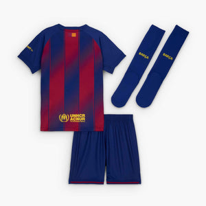 NIKE JR BARCELONA 25-26 LB KIT HOME DEEP ROYAL/MIDWEST GOLD