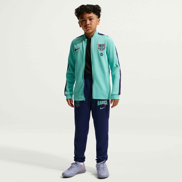 NIKE JR BARCELONA 26-27 STRIKE TRACKSUIT GREEN FROST/DUSTY