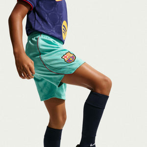 NIKE JR BARCELONA 26-27 THIRD SHORT GREEN FROST