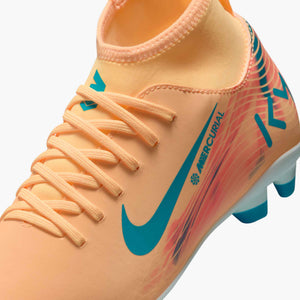 NIKE JR ZM SUPERFLY 10 CLUB FG MBAPPE MELON TINT/IGLOO