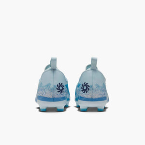 NIKE JR PHANTOM 6 LOW ACADEMY FG HAALAND BALTIC BLUE