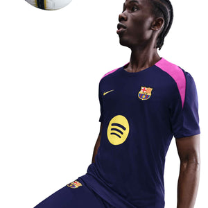 NIKE BARCELONA 25-26 STRIKE SS TOP IMPERIAL PURPLE/MIDWEST GOLD