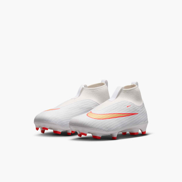 NIKE JR ZM SUPERFLY 11 ACADEMY LK FG WHITE/BRIGHT CRIMSON