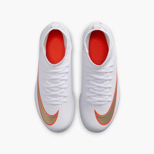 NIKE JR ZM SUPERFLY 11 CLUB IC WHITE/BRIGHT CRIMSON