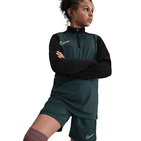 NIKE JR ACADEMY25 DRILL TOP SEAWEED/BLACK