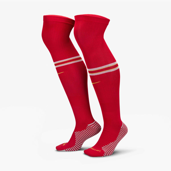 NIKE LIVERPOOL 24-25 HOME SOCK GYM RED/CHROME YELLOW