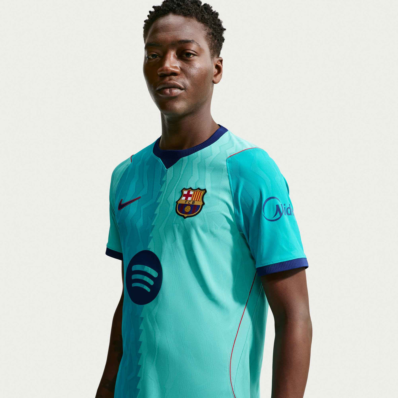 NIKE BARCELONA 26-27 ADVANCED THIRD JERSEY GREEN FROST