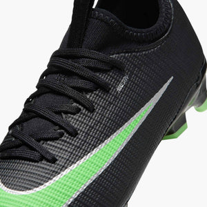 NIKE JR ZM VAPOR 17 ACADEMY LK FG BLACK/ILLUSION GREEN