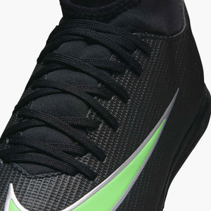 NIKE JR ZM SUPERFLY 11 CLUB IC BLACK/ILLUSION GREEN