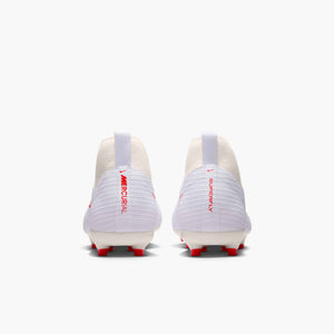 NIKE JR ZM SUPERFLY 11 ACADEMY FG WHITE/BRIGHT CRIMSON