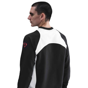 NIKE PSG 25-26 T90 CREW SWEATER BLACK/WHITE