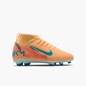 NIKE JR ZM SUPERFLY 10 CLUB FG MBAPPE MELON TINT/IGLOO