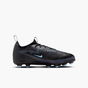 NIKE JR PHANTOM 6 LOW ACADEMY FG BLACK/ICE BLUE