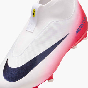 NIKE JR ZM SUPERFLY 10 ACADEMY FG LV8 UNIVERSITY RED/DARK OBSIDIAN
