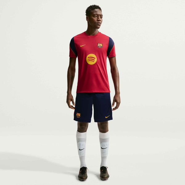 NIKE BARCELONA 26-27 STRIKE SHORT BLACKENED BLUE/NOBLE RED