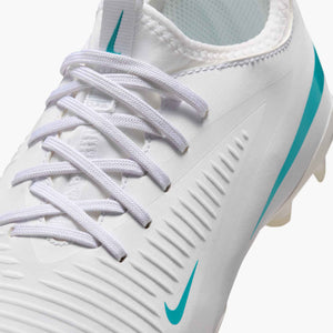 NIKE JR PHANTOM 6 LOW ACADEMY FG WHITE/DUSTY CACTUS