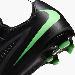 NIKE JR PHANTOM 6 LOW ACADEMY FG BLACK/ILLUSION GREEN