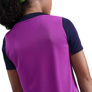 NIKE JR BARCELONA 25-26 STRIKE SS TOP VIVID PURPLE/MIDWEST GOLD