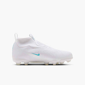NIKE JR PHANTOM 6 HIGH ACADEMY FG WHITE/DUSTY CACTUS