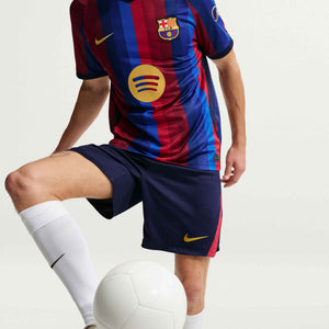 NIKE BARCELONA 26-27 HOME SHORT BLACKENED BLUE/MINERAL YELLOW