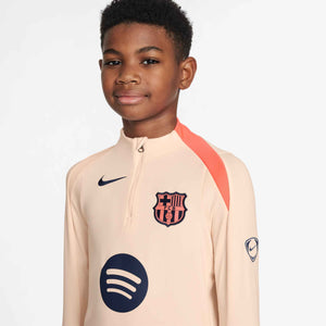 NIKE JR BARCELONA 25-26 STRIKE DRILL TOP CRIMSON TINT/MANGO
