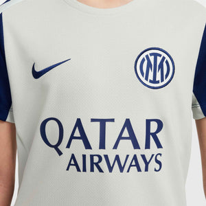 NIKE JR INTER 25-26 STRIKE SS TOP GREY HAZE/BLUE VOID