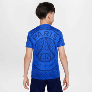 NIKE JR PSG 25-26 PRE-MATCH JERSEY HYPER ROYAL/MIDNIGHT NAVY