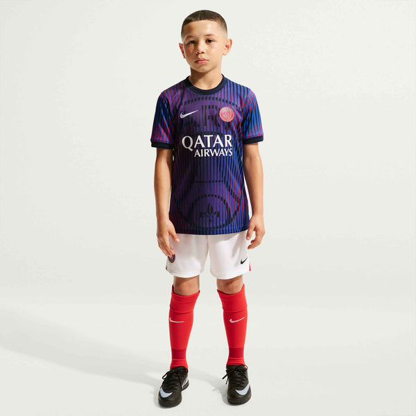 NIKE JR PSG 26-27 AWAY PRE-MATCH JERSEY COLLEGE NAVY