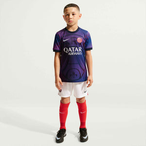 NIKE JR PSG 26-27 AWAY PRE-MATCH JERSEY COLLEGE NAVY