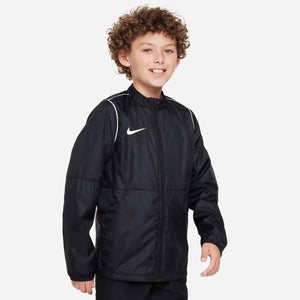 NIKE JR PARK20 REPEL RAINJACKET BLACK/WHITE