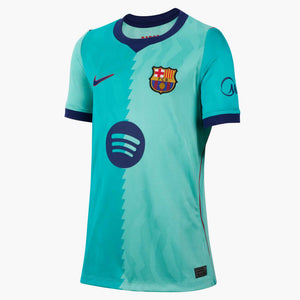 NIKE JR BARCELONA 26-27 THIRD JERSEY GREEN FROST