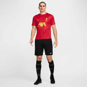 NIKE LIVERPOOL 24-25 PRE-MATCH SS TOP GYM RED/CHROME YELLOW
