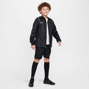 NIKE JR PARK20 REPEL RAINJACKET BLACK/WHITE