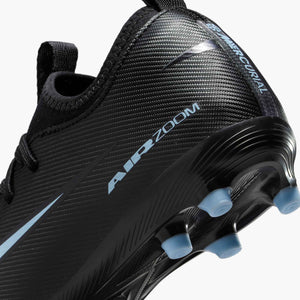NIKE JR ZM VAPOR 16 ACADEMY FG BLACK/ICE BLUE