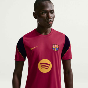 NIKE BARCELONA 26-27 STRIKE SS TOP NOBLE RED/MINERAL YELLOW