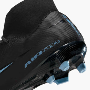 NIKE ZM SUPERFLY 10 ACADEMY FG BLACK/ICE BLUE