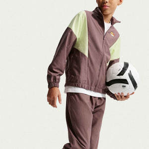 NIKE JR MBAPPE WOVEN TRACKSUIT PLUM ECLIPSE