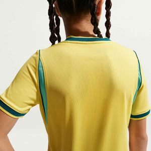 NIKE JR BRAZIL WC26 HOME JERSEY CANARY/LIGHT MENTA