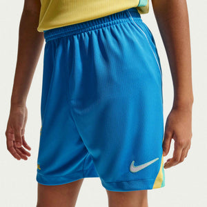 NIKE JR BRAZIL WC26 HOME SHORT PHOTO BLUE/LIGHT MENTA